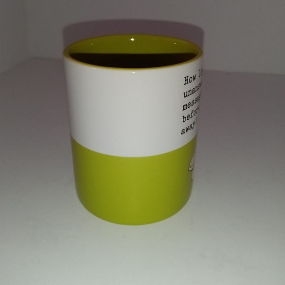 Hallmark Green & White Novelty Coffee Mug - Picture 2 of 8